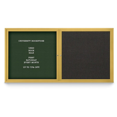 United Visual Products Corkboard, Pearl/Bronze, 72"x36" UV407PLUS-BRONZE-PEARL